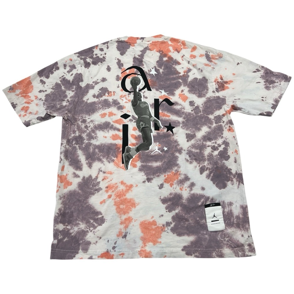 Air Jordan Sport DNA '85 Slam Dunk Shirt Men's Medium 'Plum Fog'‎ Tie-Dye Print